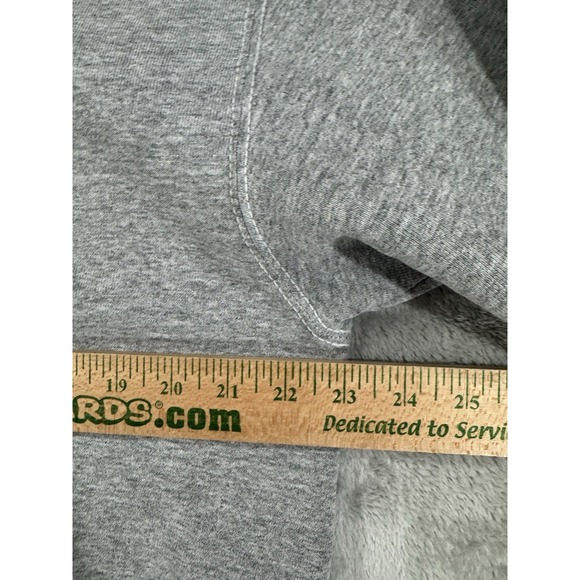 Vintage 90s Wilson Sweatshirt Mens L Sweater Fleece Jogging Made in USA Gray - Picture 8 of 10